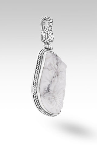 Inspire Optimism Pendant™ in Howlite - Magnetic Enhancer Bail - only found at SARDA™