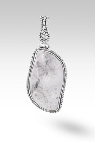 Inspire Optimism Pendant™ in Howlite - Magnetic Enhancer Bail - only found at SARDA™