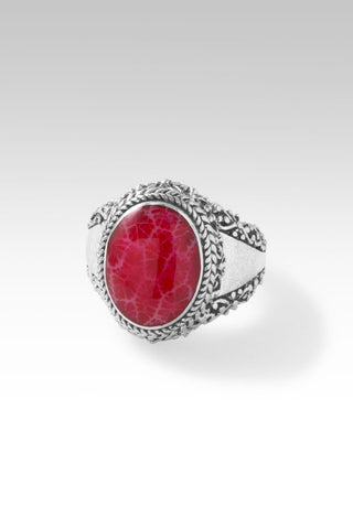 Journey of Enlightenment Ring™ in Red Indonesian Coral - Dinner - only found at SARDA™