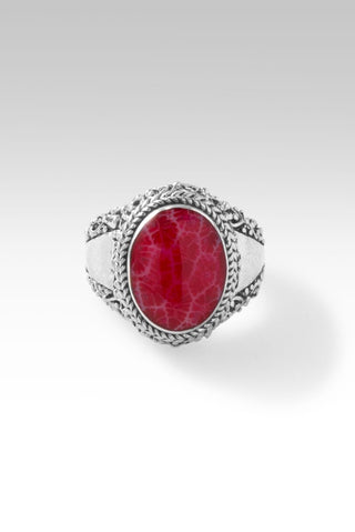 Journey of Enlightenment Ring™ in Red Indonesian Coral - Dinner - only found at SARDA™