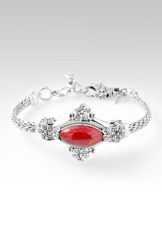 Journey of Faith Bracelet™ in Red Sponge Coal - Single Stone - only found at SARDA™