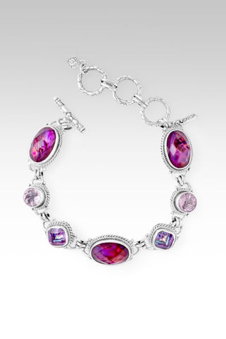 Journey to Wholeness Bracelet II™ in Pink Purple Abalone & Quartz Triplet - Multi Stone - only found at SARDA™