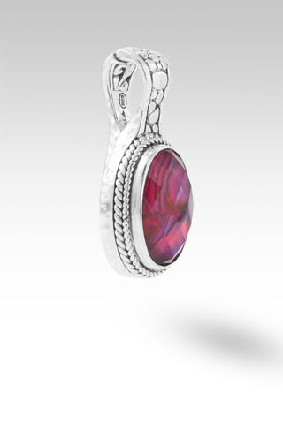 Journey to Wholeness Pendant™ in Pink Purple Abalone & Quartz Triplet - Statement - only found at SARDA™