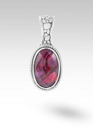 Journey to Wholeness Pendant™ in Pink Purple Abalone & Quartz Triplet - Statement - only found at SARDA™