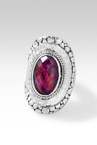 Journey to Wholeness Ring™ in Pink Purple Abalone & Quartz Triplet - Statement - only found at SARDA™