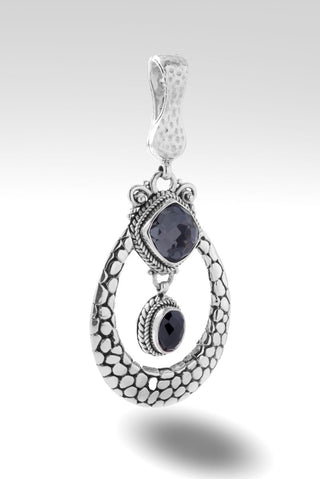 Journey Within Pendant™ in Odyssey Black Knight™ Mystic Quartz - Magnetic Enhancer Bail - only found at SARDA™