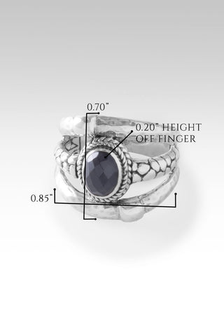 Journey Within Ring™ in Black Spinel - Dinner - only found at SARDA™