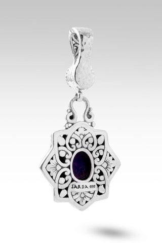 Joyful Expectation Pendant II™ in Purple Fossilized Coral - Magnetic Enhancer Bail - only found at SARDA™