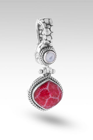 Joyful Pendant III™ in Red Indonesian Coral - Magnetic Enhancer Bail - only found at SARDA™