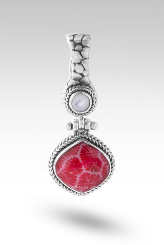 Joyful Pendant III™ in Red Indonesian Coral - Magnetic Enhancer Bail - only found at SARDA™