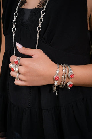 Joyful Tip - to - Tip Bracelet™ in Red Indonesian Coral - Tip - to - Tip - only found at SARDA™