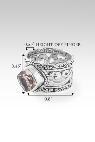 Keep the Faith Ring™ in Cor De Rosa Morganite - Statement - only found at SARDA™