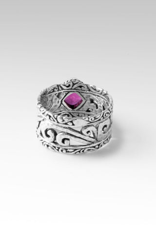Keep the Faith Ring™ in Malawi Pink Color Change Garnet - Presale - only found at SARDA™