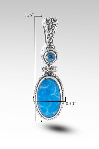 Key to Heaven Pendant™ in Powder Blue Indonesian Coral - Magnetic Enhancer Bail - only found at SARDA™