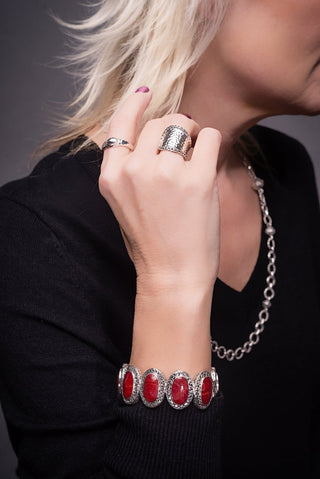 Kind Heart Bangle™ in Red Indonesian Coral - Bangle - only found at SARDA™