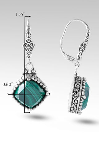 Kindred Joy Earrings™ in Malachite - Lever Back - only found at SARDA™