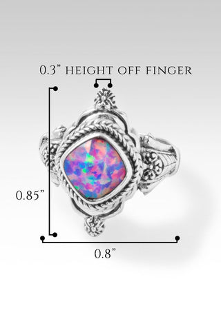 Lasting Change Ring™ in Multi Lavender Simulated Opal - Dinner - only found at SARDA™