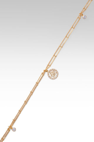 Layers of Perseverance Anklet™ in White Zircon - Lobster Closure - only found at SARDA™