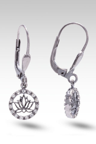 Layers of Perseverance Earrings™ in White Zircon - Lever Back - only found at SARDA™