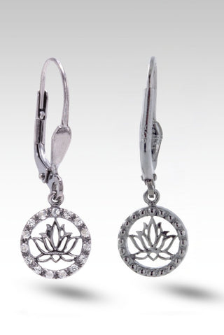 Layers of Perseverance Earrings™ in White Zircon - Lever Back - only found at SARDA™
