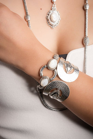 Let Promises Shine Bracelet™ in White Mother of Pearl - Multi Stone - only found at SARDA™