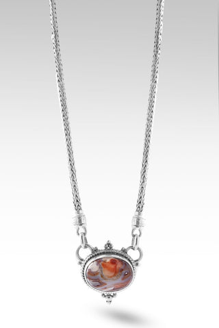 Life In Abudnance Necklace™ in Laguna Lace Agate - Single Stone - only found at SARDA™