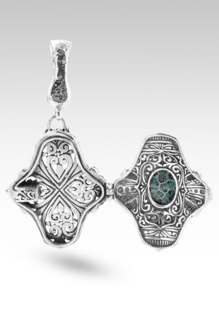 Light of My Presence Pendant™ in Forest Green Indonesian Coral - Magnetic Enhancer Bail - only found at SARDA™