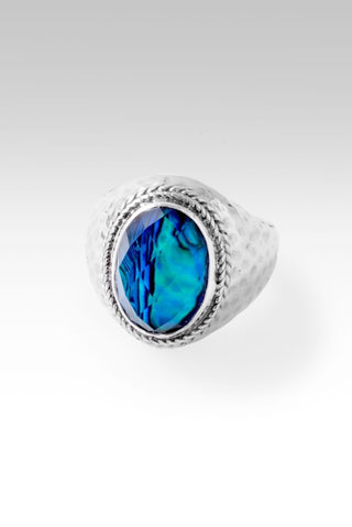 Light of My Presence Ring™ in Bali Waters Abalone & Quartz Triplet - Statement - only found at SARDA™