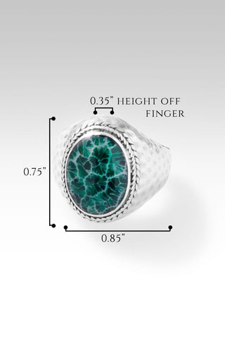 Light of My Presence Ring™ in Forest Green Indonesian Coral - Statement - only found at SARDA™