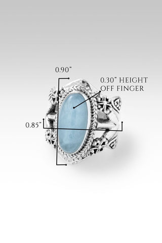 Light of the World Ring™ in Aquamarine - Statement - only found at SARDA™