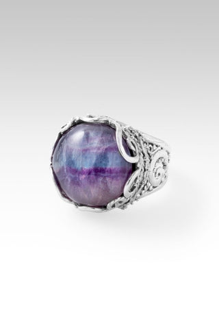 Live in Faith Ring™ in Rainbow Fluorite - Statement - only found at SARDA™