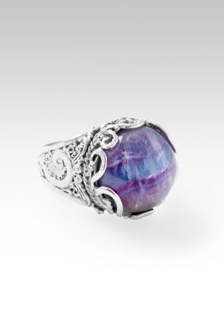 Live in Faith Ring™ in Rainbow Fluorite - Statement - only found at SARDA™