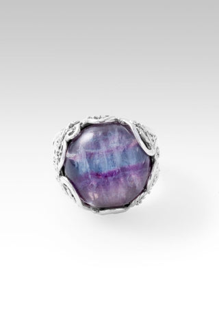 Live in Faith Ring™ in Rainbow Fluorite - Statement - only found at SARDA™