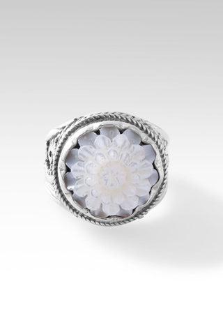 Live in Faith Ring™ in White Mother of Pearl - Statement - only found at SARDA™