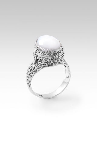 Live in Harmony Ring™ in White Mother of Pearl - Dinner - only found at SARDA™