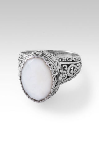 Live in Harmony Ring™ in White Mother of Pearl - Dinner - only found at SARDA™