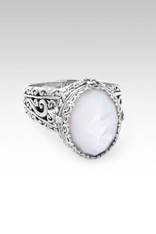 Live in Harmony Ring™ in White Mother of Pearl - Dinner - only found at SARDA™