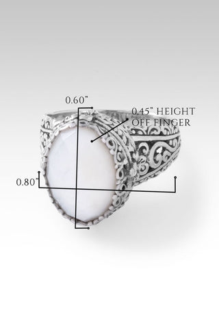 Live in Harmony Ring™ in White Mother of Pearl - Dinner - only found at SARDA™