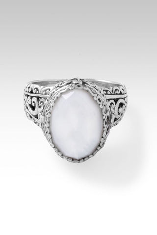 Live in Harmony Ring™ in White Mother of Pearl - Dinner - only found at SARDA™