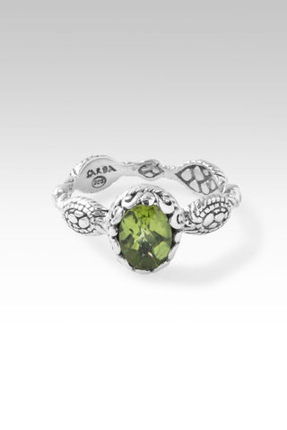 Live in Peace Ring™ in Peridot - Stackable - only found at SARDA™