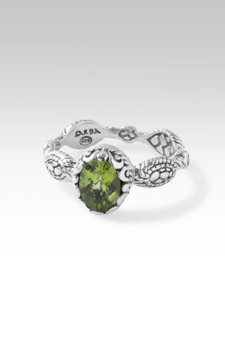 Live in Peace Ring™ in Peridot - Stackable - only found at SARDA™