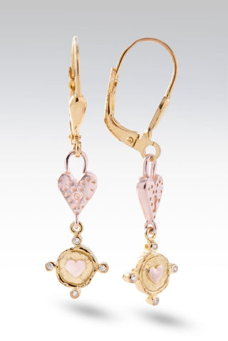 Love So Sweet Earrings™ in White Zircon - Lever Back - only found at SARDA™
