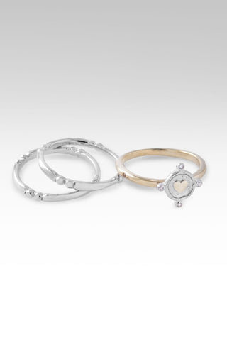 Love So Sweet Ring Set of 3™ in White Zircon - Stackable - only found at SARDA™