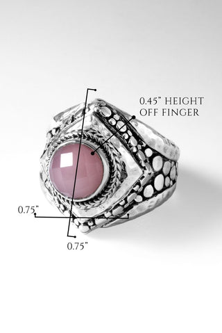 Loving Heart Ring™ in Ballet Blush Quartz - Dinner - only found at SARDA™