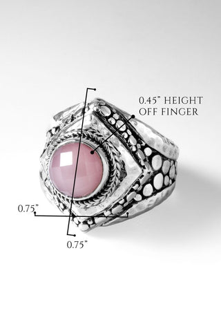 Loving Heart Ring™ in Ballet Blush Quartz - Dinner - only found at SARDA™