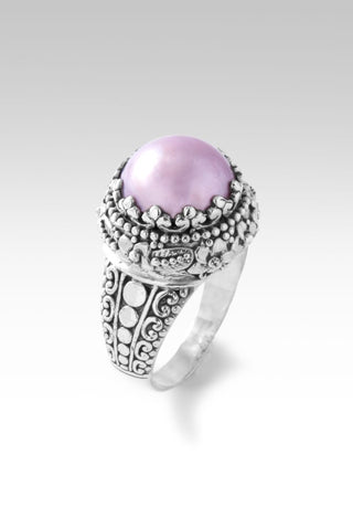 Majestic Blooms Ring™ in Pink Mabe Pearl - Dinner - only found at SARDA™