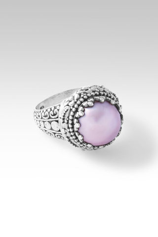 Majestic Blooms Ring™ in Pink Mabe Pearl - Dinner - only found at SARDA™