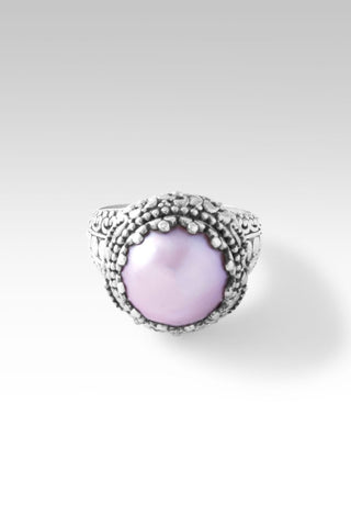 Majestic Blooms Ring™ in Pink Mabe Pearl - Dinner - only found at SARDA™