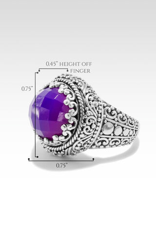 Majestic Serenity Ring™ in Boysenberry Quartz - Dinner - only found at SARDA™