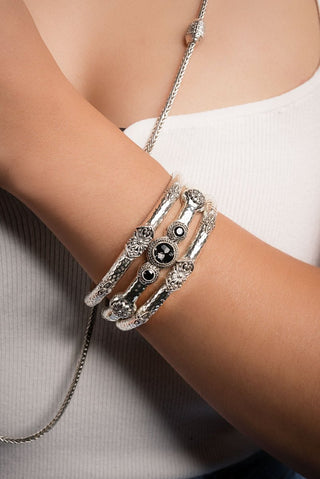 Make Your Light Shine Bangle™ in Odyssey Black Knight™ Mystic Quartz - Bangle - only found at SARDA™